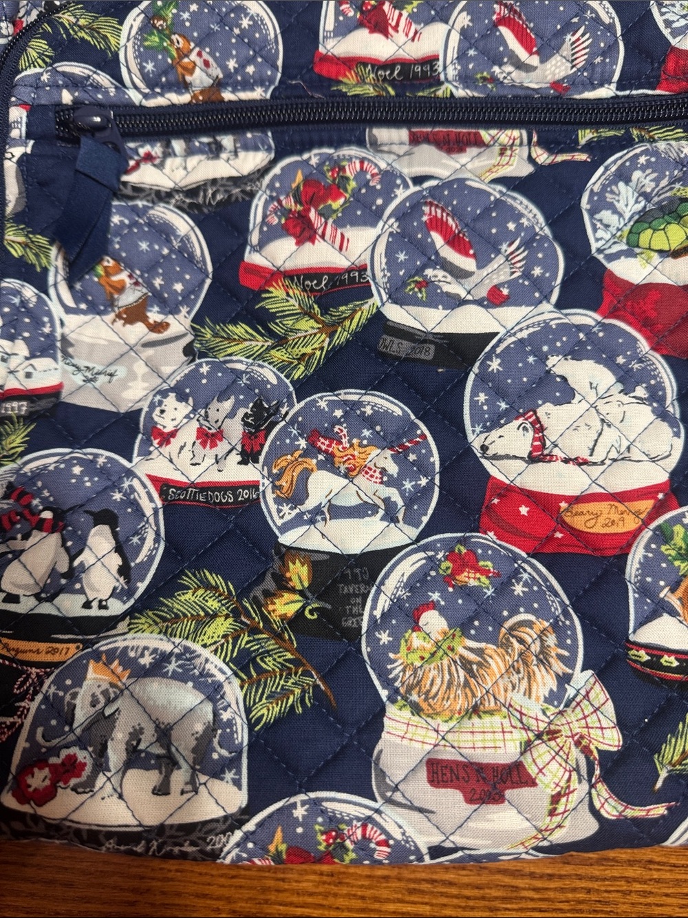 Vera Bradley Campus backpack Quilted Snow Globe motif Print - Picture 2 of 11